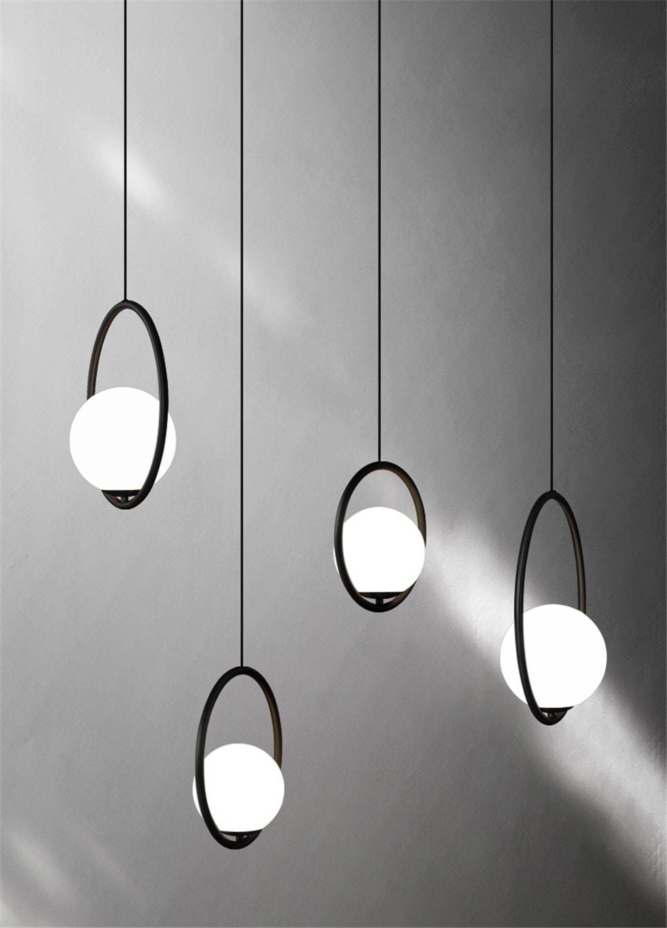 Yuan - Nordic Led Glass Ball Pendant Light