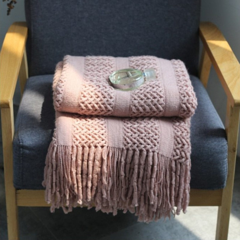 The Prairie Striped Throw Blanket