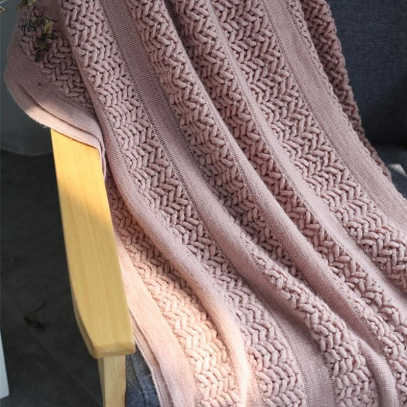 The Prairie Striped Throw Blanket