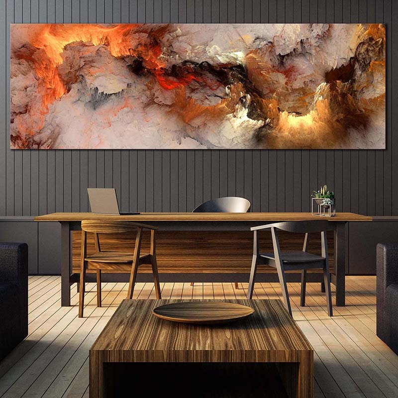 Fire in the Clouds Printed Canvas