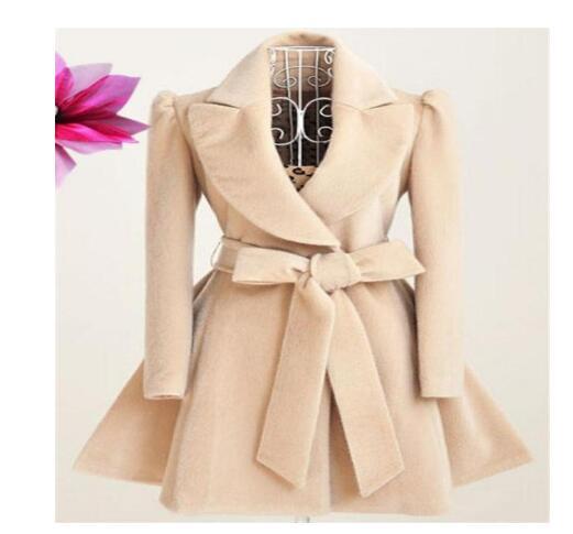 Woolen windbreaker coats