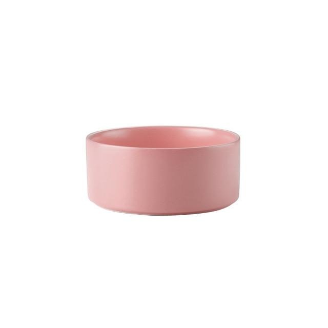 The Matte Midcentury Pet Food Bowl Set with Stand