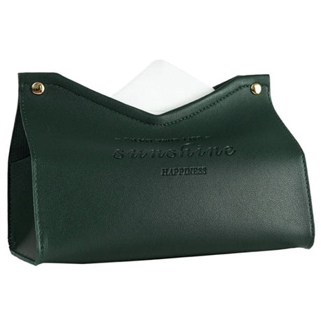 Logan faux leather Tissue Box