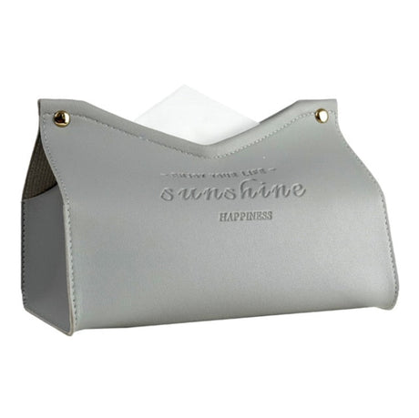 Logan faux leather Tissue Box