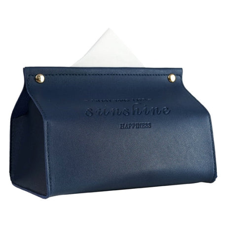 Logan faux leather Tissue Box