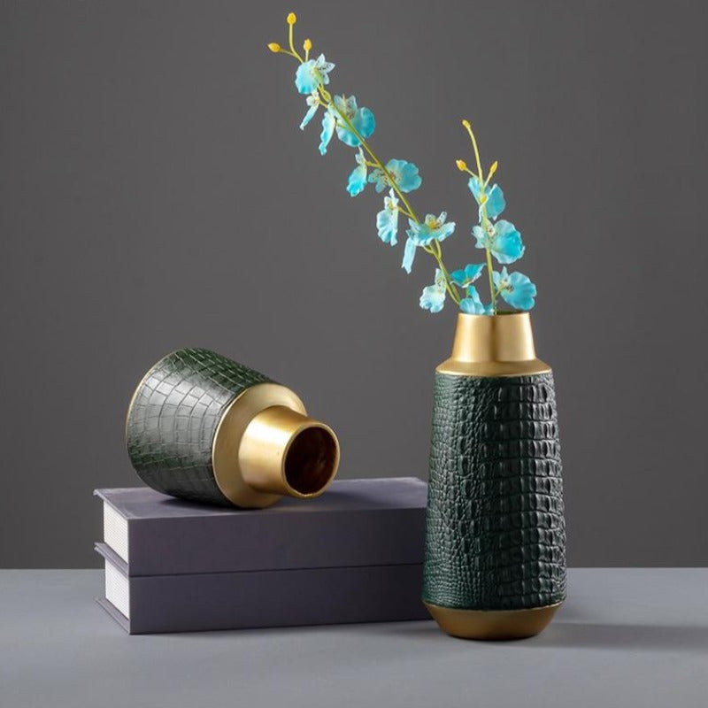 The Emerald Crocodile Vase