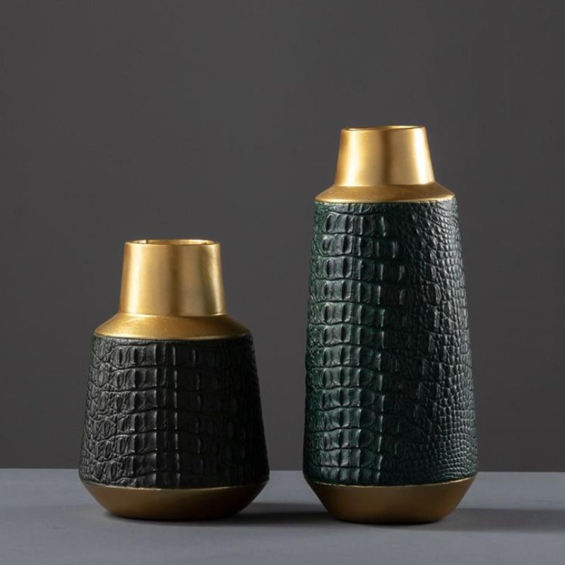 The Emerald Crocodile Vase