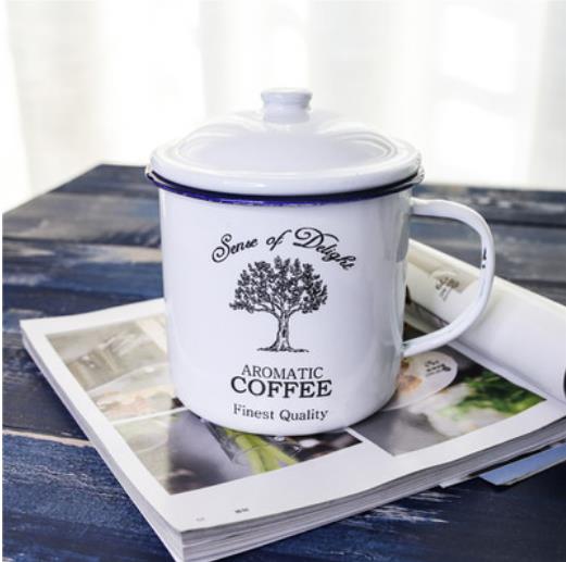 Joelle Enamel Coffee Mugs