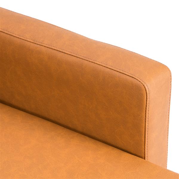 Brown L-Shaped Sofa