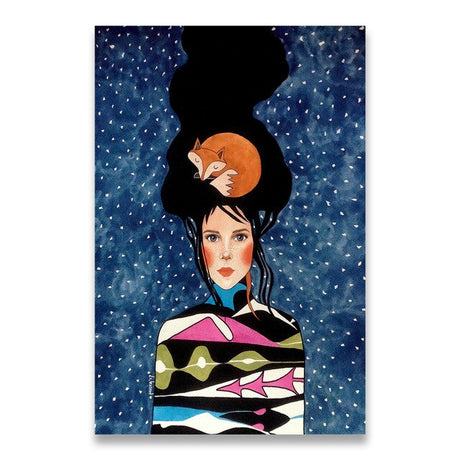 Woman in Bold Canvas Print