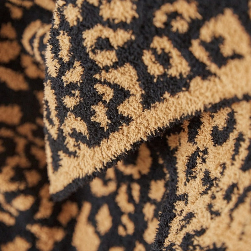 The Luxe Leopard Throw Blanket