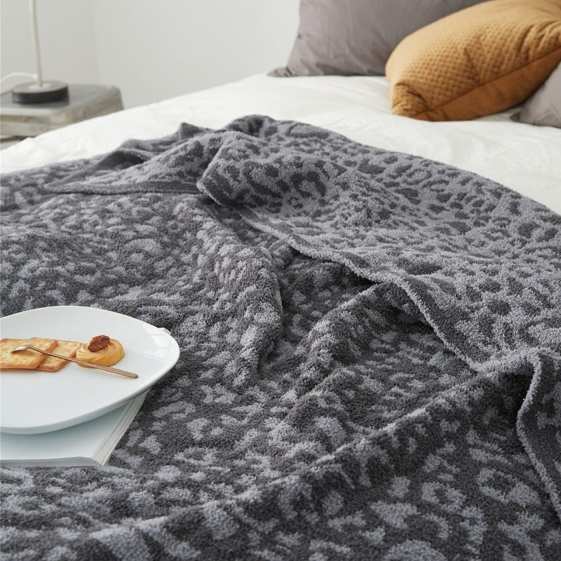 The Luxe Leopard Throw Blanket