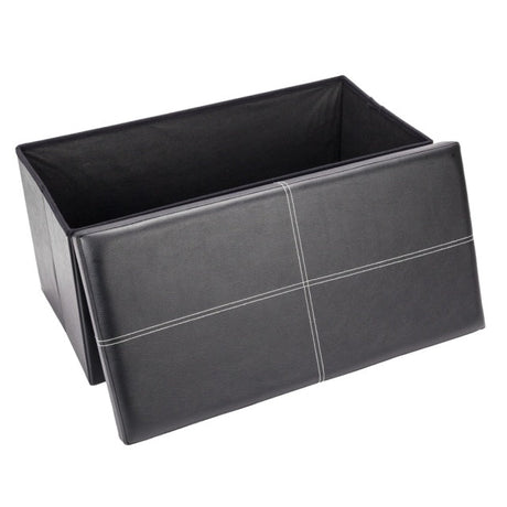 Simple Leather Storage Stool