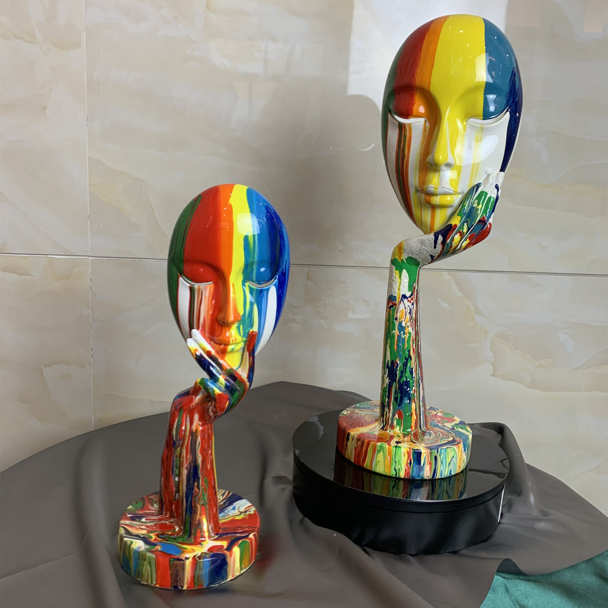 Rainbow in Thought Statues