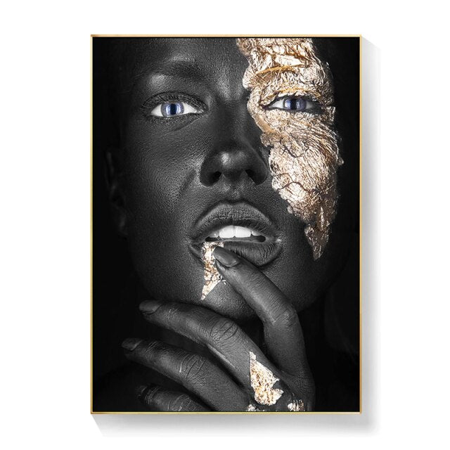 Woman in Gold Canvas Print