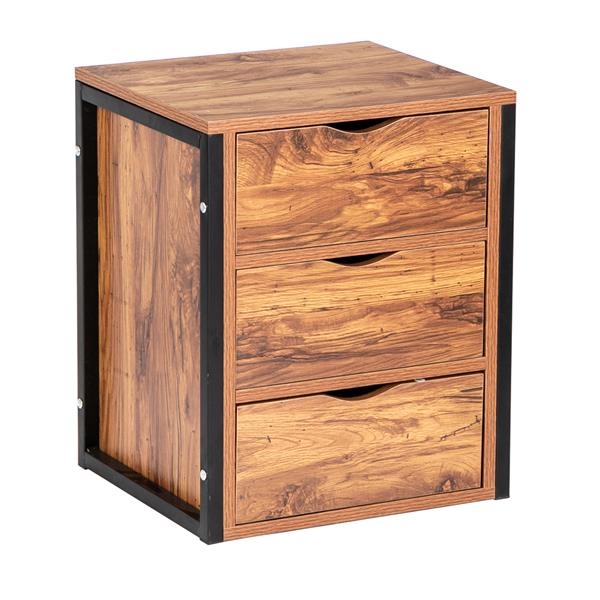 Rustic Night Stand Side Table Set