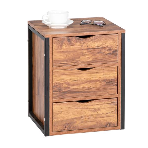 Rustic Night Stand Side Table Set