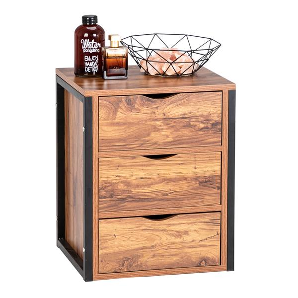 Rustic Night Stand Side Table Set
