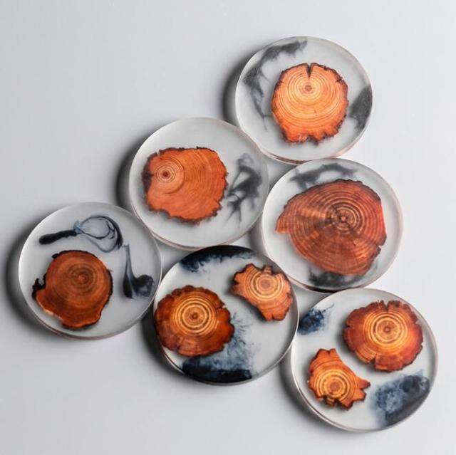 Risa Wood and Resin Coasters