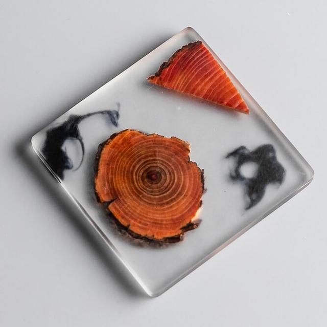Risa Wood and Resin Coasters