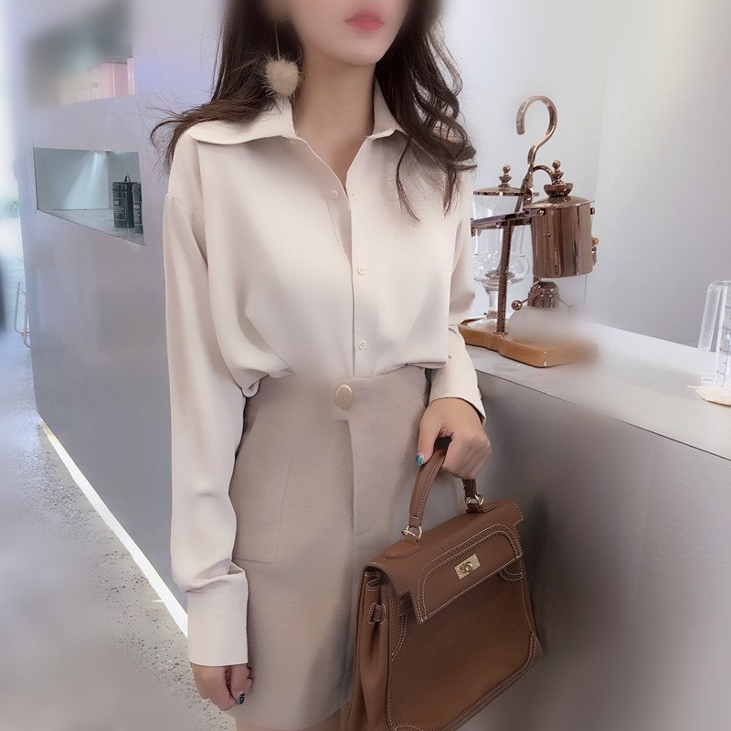 Loose Long Sleeve Casual Blouses