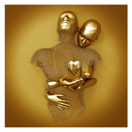 Modern Love in Gold Canvas Print