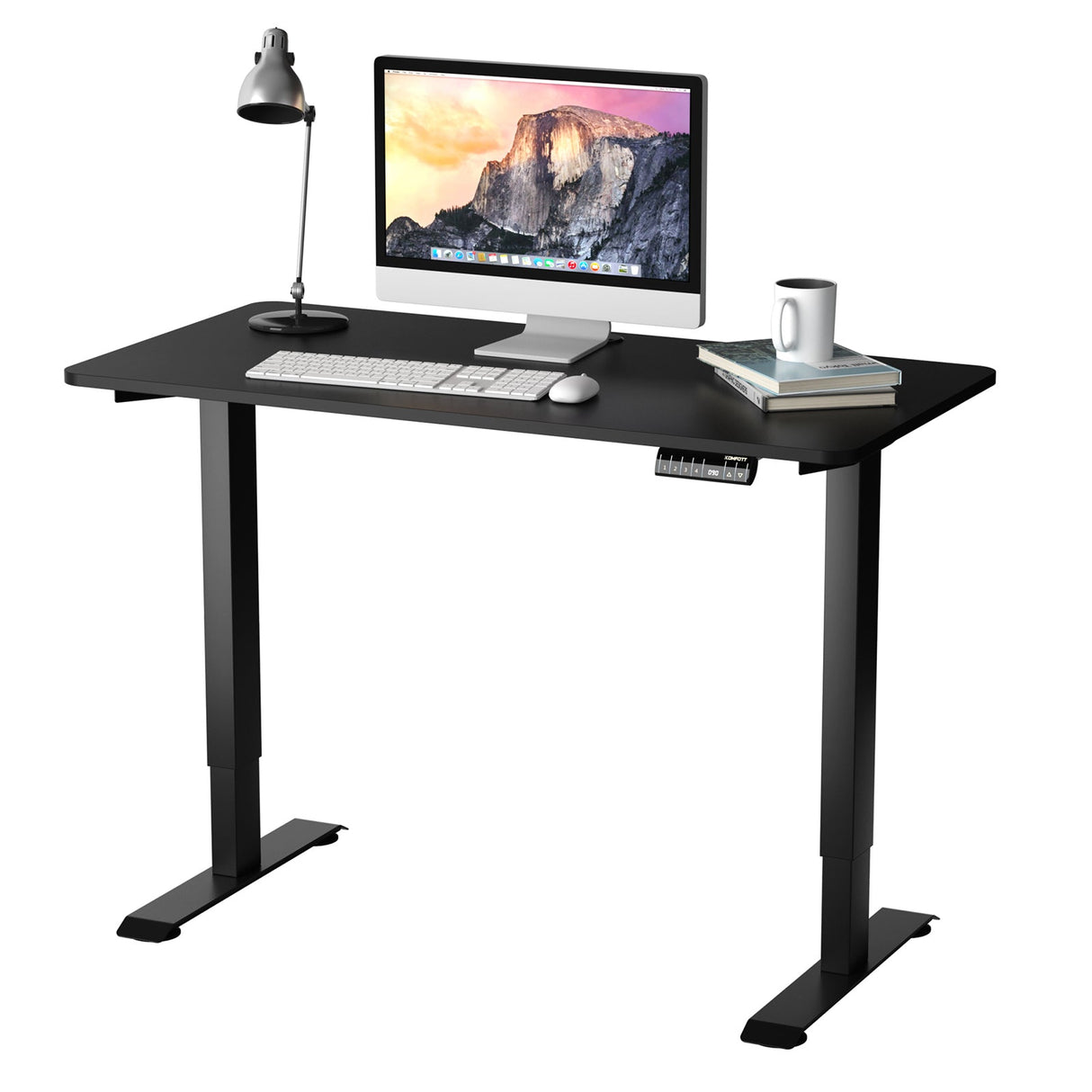 Costway Electric Adjustable Standing Desk Stand up Workstation w/Control Black HW67581BK