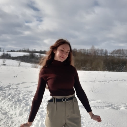 Vintage Blend High Waist Turn down Collar Coat