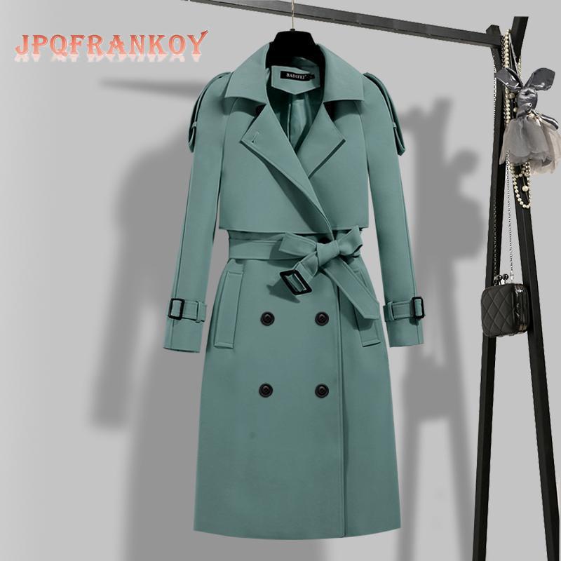 Windbreaker Waist Slim Trench Coat