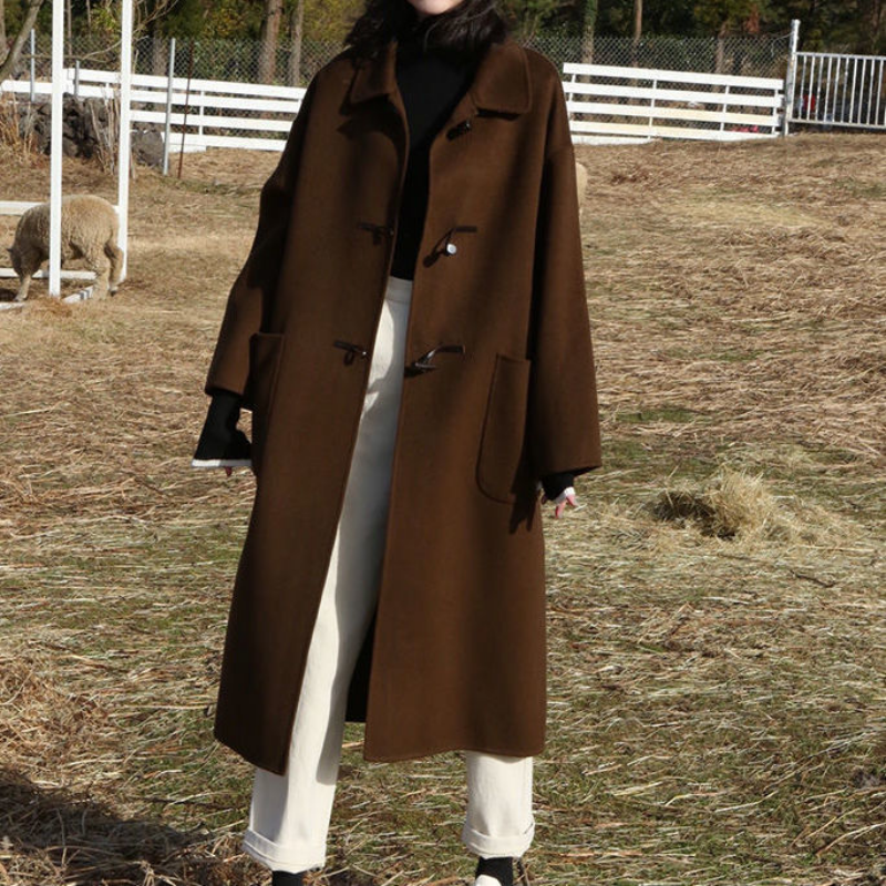 Woolen Woolen Coat Button Coat