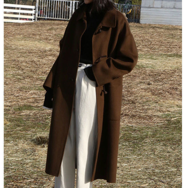 Woolen Woolen Coat Button Coat