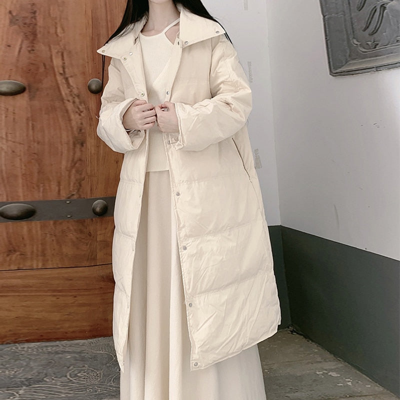 Solid Color Stand Vintage Warm Coats