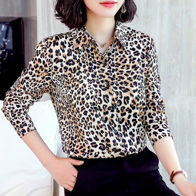 Leopard Office Elegant Blouse
