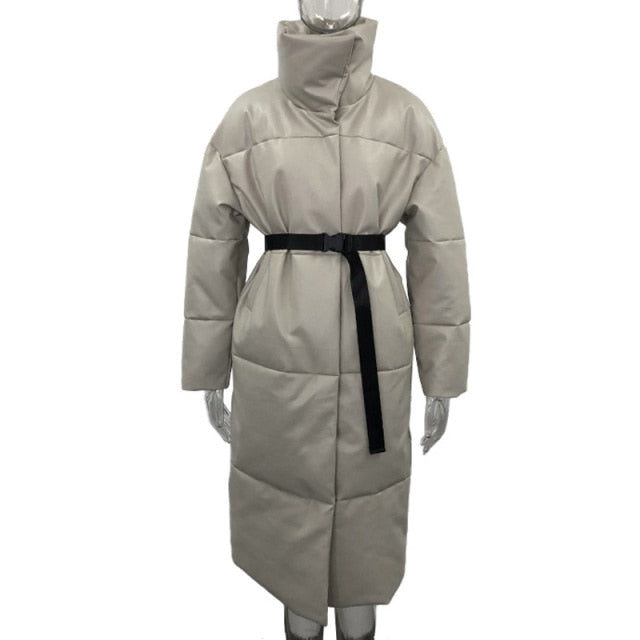 Straight Loose Elegant Pockets Cotton Coats