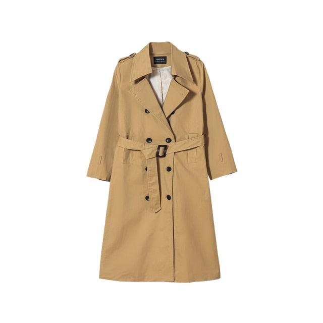 Trench Double Breasted Slim Trench Coat