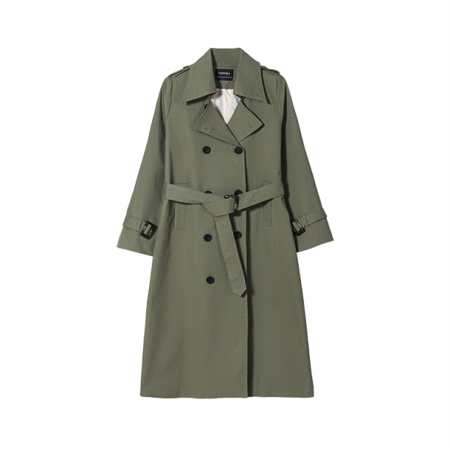 Trench Double Breasted Slim Trench Coat