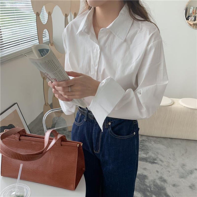 Office Style Large Size Blouse