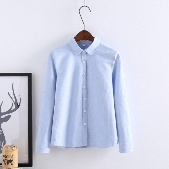 Long Sleeve Cotton Blouse