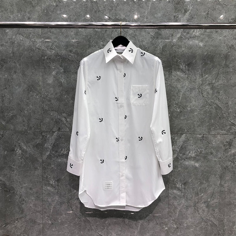 Embroidery Cotton Poplin Blouses