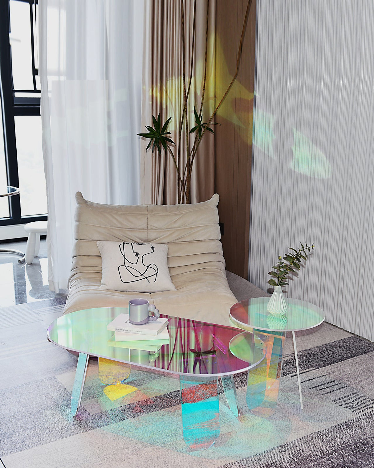 RAINBEAM Acrylic Coffee Table