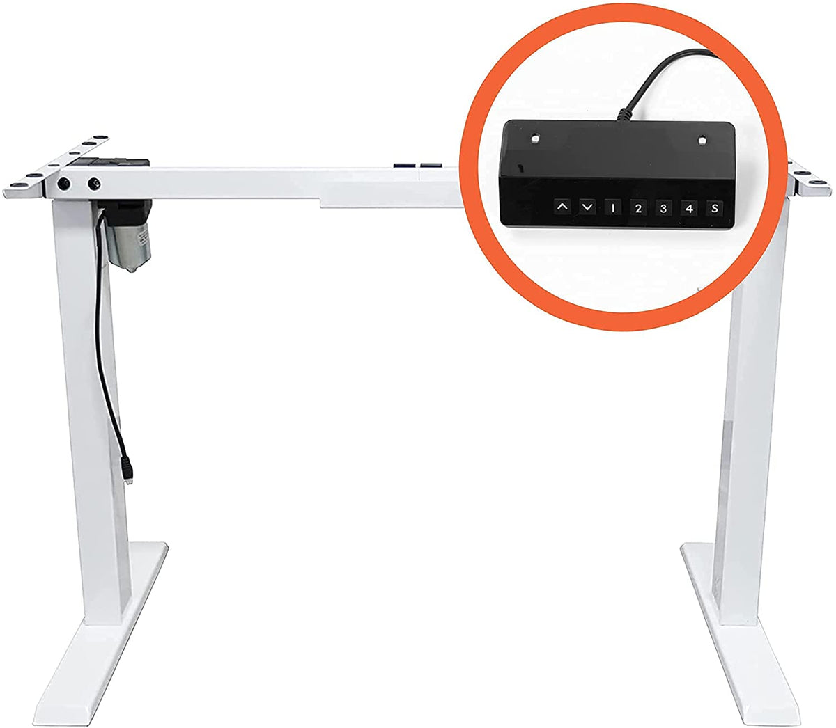 US 48"x24" Electric Height Adjustable Standing Desk Frame with Top Memory Control without Tabletop for Home Office
