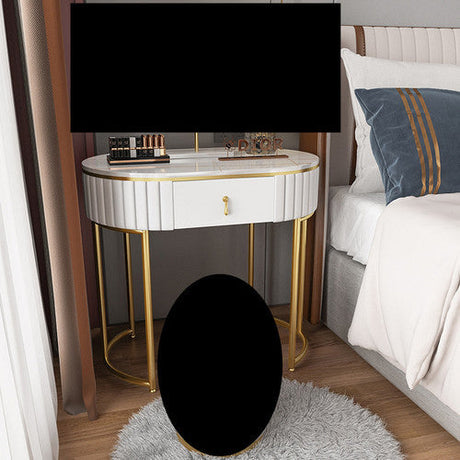 White Nordic Modern Drawer Vanity Cosmetic Table