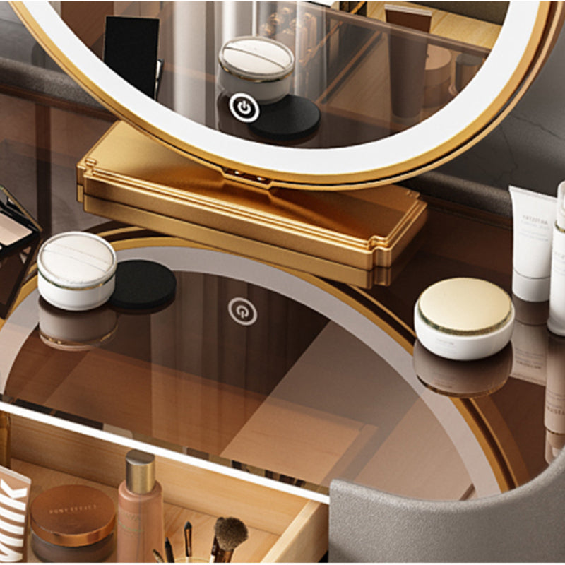 Modern Luxury Vanity with Mirror and Drawers