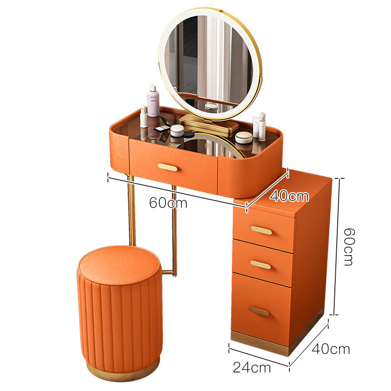Modern Luxury Vanity with Mirror and Drawers