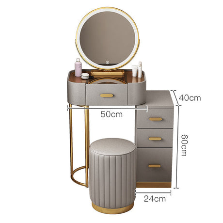 Modern Luxury Vanity with Mirror and Drawers