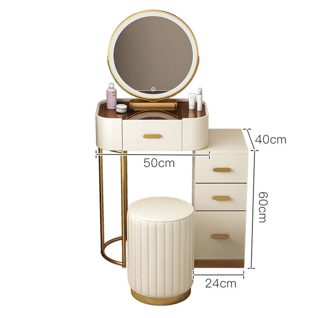 Modern Luxury Vanity with Mirror and Drawers