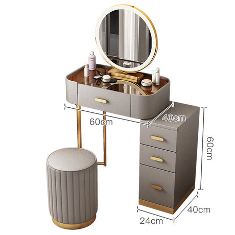 Modern Luxury Vanity with Mirror and Drawers