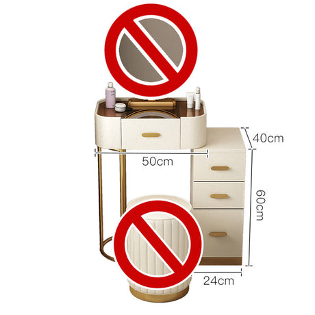 Modern Luxury Vanity with Mirror and Drawers