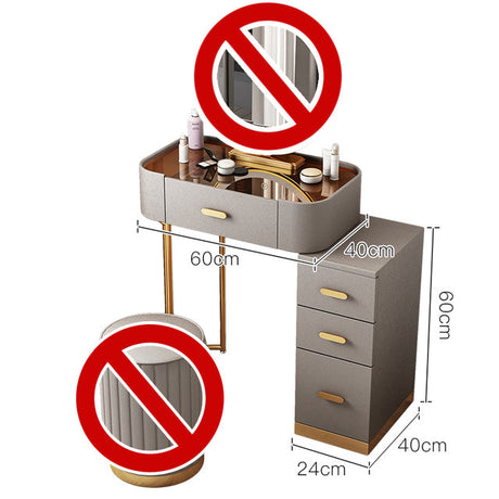 Modern Luxury Vanity with Mirror and Drawers