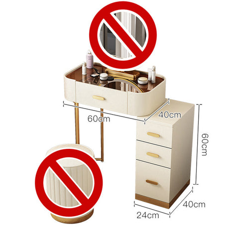 Modern Luxury Vanity with Mirror and Drawers